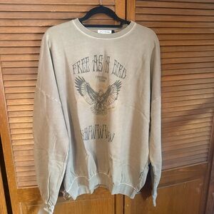 The Laundry Room Tan Jumper with Eagle Print